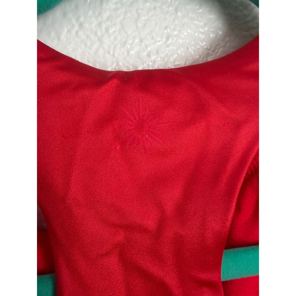 Offline by Aerie Goals Gloss Red High Neck Racerback Sports Bra XL - Picture 6 of 11